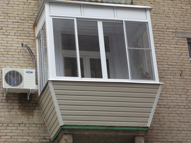 Стоимость остекления балкона с выносом и расширением Ликино-Дулёво