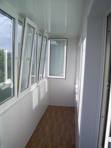 Тёплое и холодное распашное остекление балконов алюминиевым профилем Ликино-Дулёво
