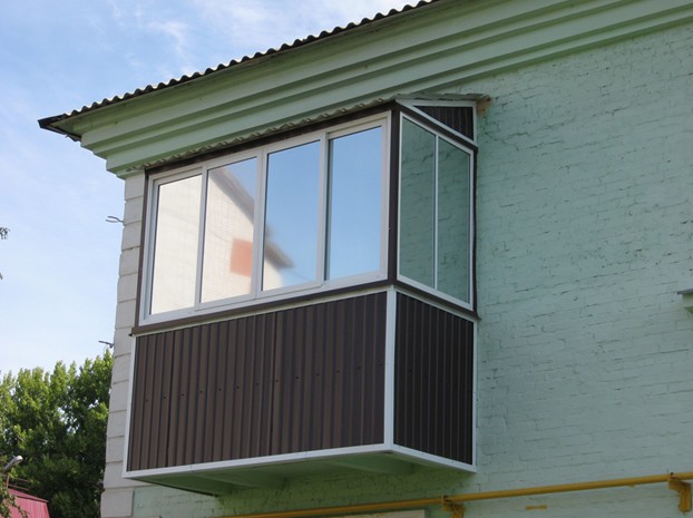 Легкое облегченное остекление балкона Ликино-Дулёво