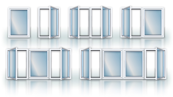 Трехстворчатые и двустворчатые окна ПВХ в Ликино-Дулёво: размеры створок Ликино-Дулёво