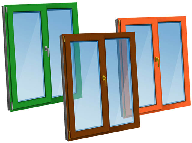 Цветные пластиковые окна - коричневые, серые по доступной цене фото Ликино-Дулёво